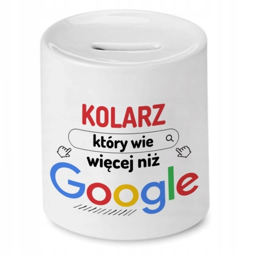 Skarbonka Dla Kolarza na Urodziny na Prezent z Nadrukiem ze Zdjęciem