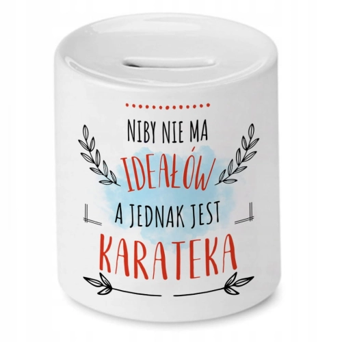 Skarbonka Dla Karateki na Urodziny na Prezent z Nadrukiem ze Zdjęciem