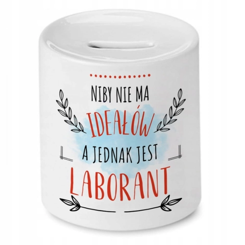 Skarbonka Dla Laboranta na Urodziny na Prezent z Nadrukiem ze Zdjęciem