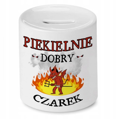 Skarbonka dla Czarka na Urodziny Idealny Prezent z Nadrukiem ze Zdjęciem