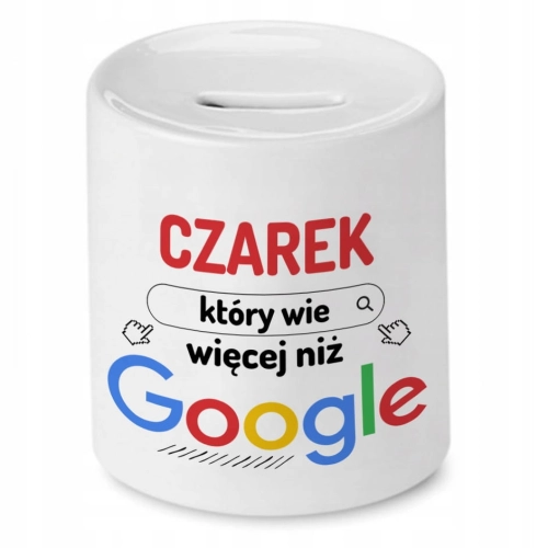 Skarbonka dla Czarka na Urodziny Idealny Prezent z Nadrukiem ze Zdjęciem