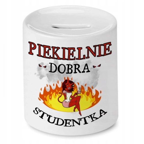 Skarbonka Dla Studentki na Urodziny na Prezent z Nadrukiem ze Zdjęciem