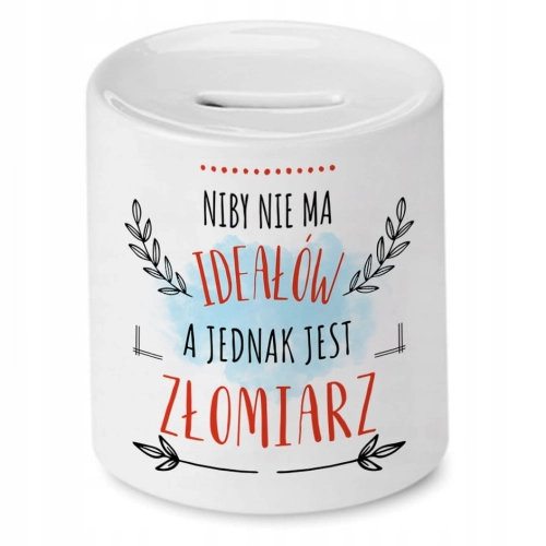 Skarbonka Dla Złomiarza na Urodziny na Prezent z Nadrukiem ze Zdjęciem