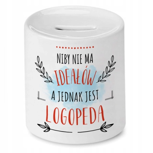 Skarbonka Dla Logopedy na Urodziny na Prezent z Nadrukiem ze Zdjęciem
