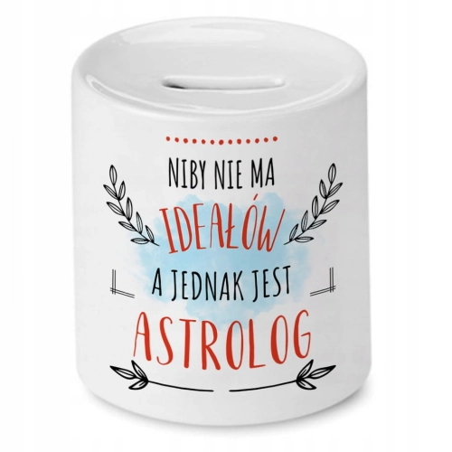 Skarbonka Dla Astrologa na Urodziny na Prezent z Nadrukiem ze Zdjęciem