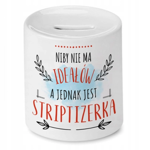 Skarbonka Dla Striptizerki na Urodziny na Prezent z Nadrukiem ze Zdjęciem