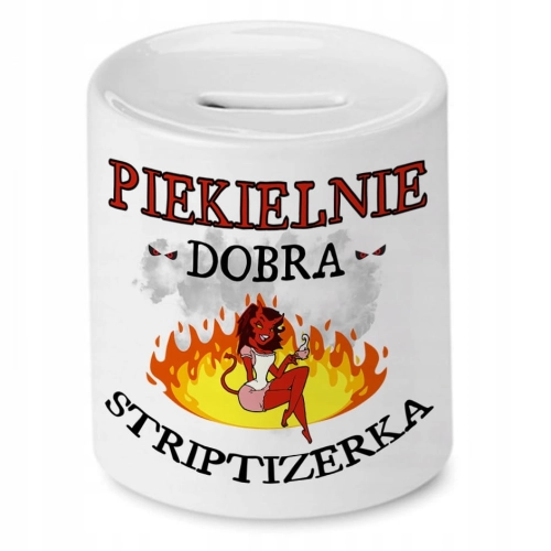 Skarbonka Dla Striptizerki na Urodziny na Prezent z Nadrukiem ze Zdjęciem