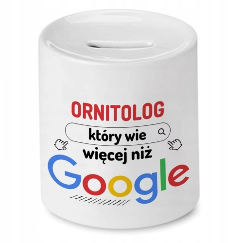 Skarbonka Dla Ornitologa na Urodziny na Prezent z Nadrukiem ze Zdjęciem