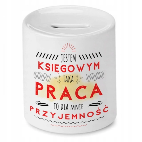 Skarbonka Dla Księgowego na Urodziny Prezent z Nadrukiem ze Zdjęciem