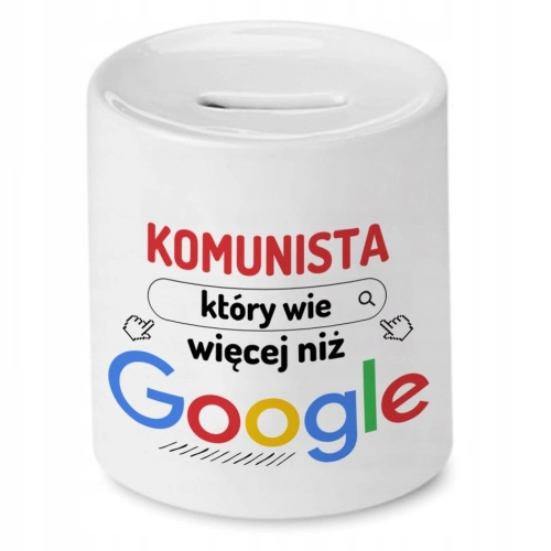 Skarbonka Dla Komunisty na Urodziny na Prezent z Nadrukiem ze Zdjęciem