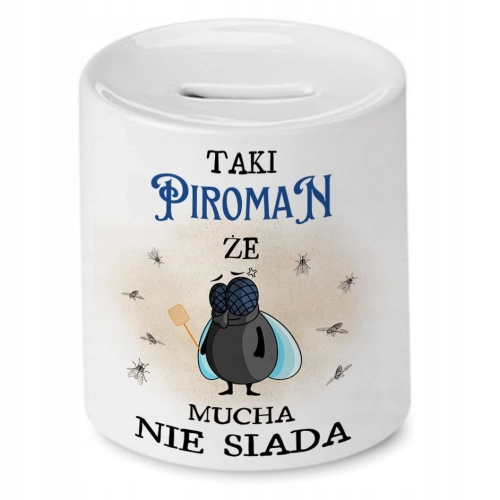 Skarbonka Dla Piromana na Urodziny na Prezent z Nadrukiem ze Zdjęciem