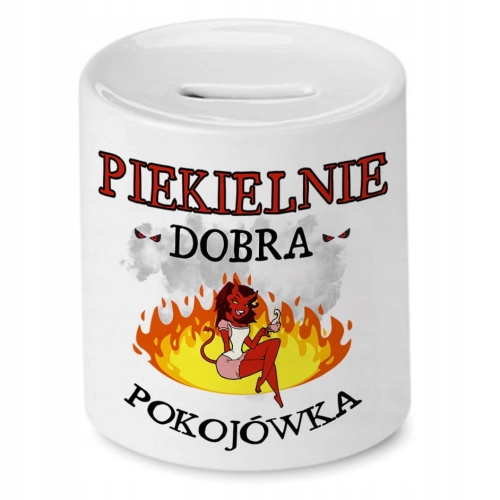 Skarbonka Dla Pokojówki na Urodziny na Prezent z Nadrukiem ze Zdjęciem