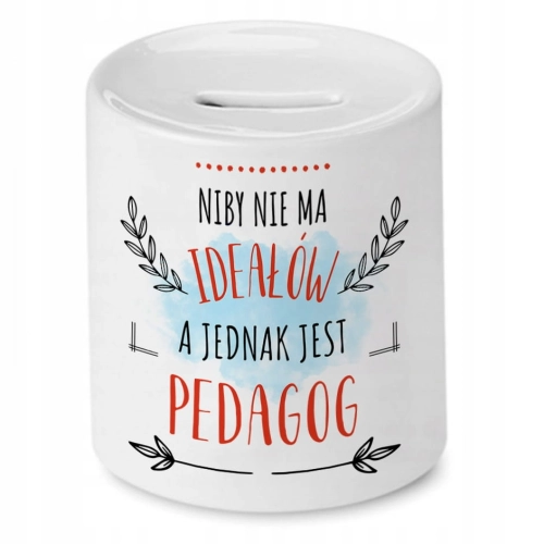 Skarbonka Dla Pedagoga na Urodziny na Prezent z Nadrukiem ze Zdjęciem