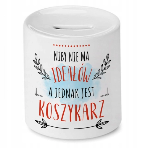 Skarbonka Dla Koszykarza na Urodziny na Prezent z Nadrukiem ze Zdjęciem