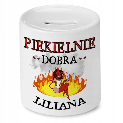 Skarbonka Dla Liliany na Urodziny Imieniny Prezent z Nadrukiem ze Zdjęciem