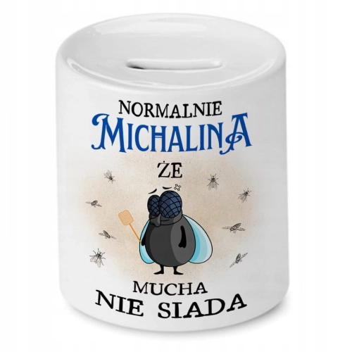 Skarbonka Dla Michaliny na Urodziny Prezent z Nadrukiem ze Zdjęciem