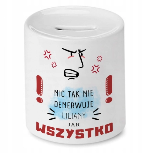 Skarbonka Dla Liliany na Urodziny Imieniny Prezent z Nadrukiem ze Zdjęciem