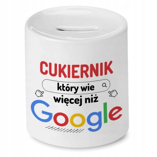Skarbonka Dla Cukiernika na Urodziny na Prezent z Nadrukiem ze Zdjęciem