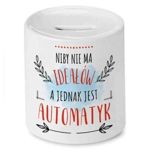 Skarbonka Dla Automatyka na Urodziny na Prezent z Nadrukiem ze Zdjęciem