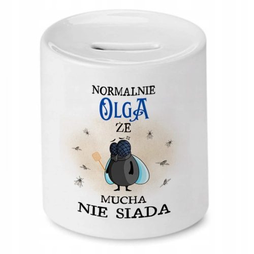 Skarbonka dla Olgi na Urodziny Idealny Prezent z Nadrukiem ze Zdjęciem