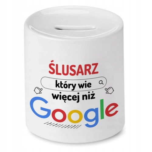 Skarbonka Dla Ślusarza na Urodziny na Prezent z Nadrukiem ze Zdjęciem