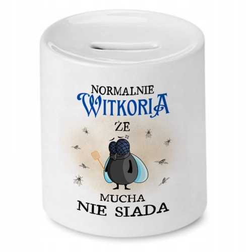 Skarbonka dla Wiktorii na Urodziny Idealny Prezent z Nadrukiem ze Zdjęciem