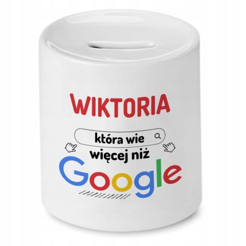 Skarbonka dla Wiktorii na Urodziny Idealny Prezent z Nadrukiem ze Zdjęciem