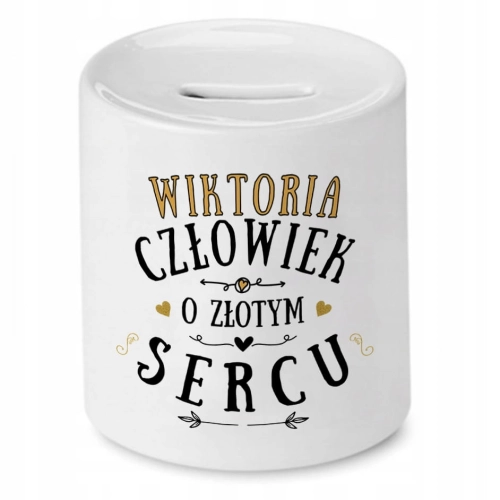 Skarbonka dla Wiktorii na Urodziny Idealny Prezent z Nadrukiem ze Zdjęciem