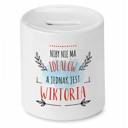 Skarbonka dla Wiktorii na Urodziny Idealny Prezent z Nadrukiem ze Zdjęciem
