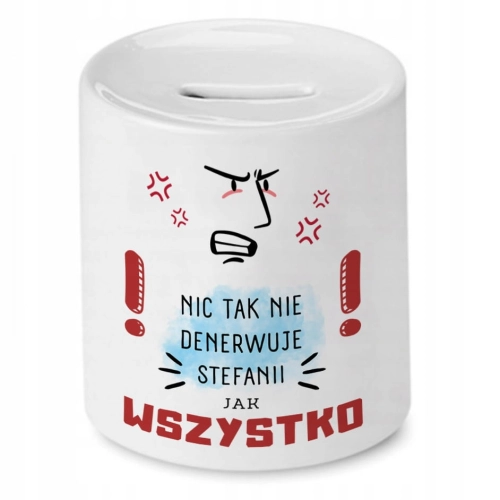 Skarbonka Dla Stefani na Urodziny Imieniny Prezent z Nadrukiem ze Zdjęciem