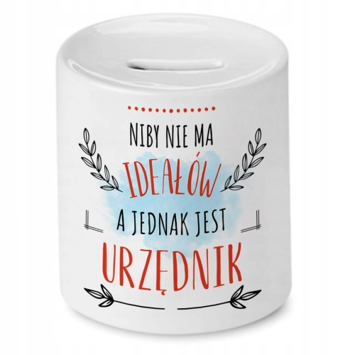 Skarbonka Dla Urzędnika na Urodziny na Prezent z Nadrukiem ze Zdjęciem