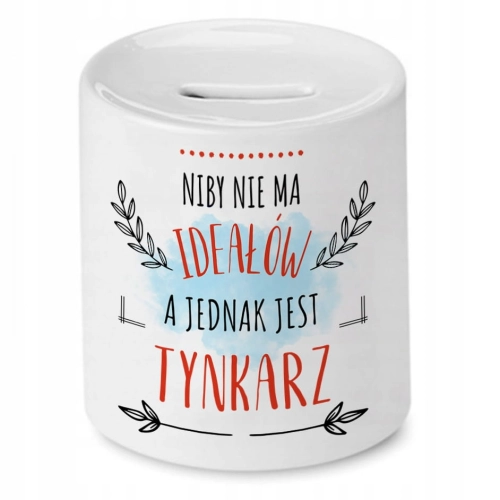 Skarbonka Dla Tynkarza na Urodziny na Prezent z Nadrukiem ze Zdjęciem