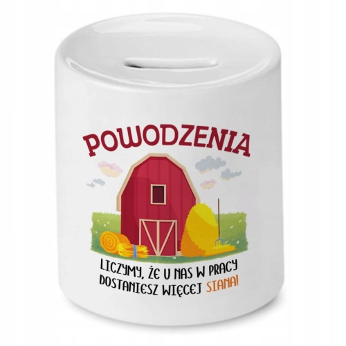 Skarbonka na Powitanie w Pracy Idealne na Prezent z Nadrukiem ze Zdjęciem