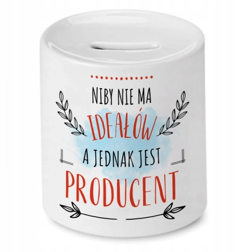 Skarbonka Dla Producenta na Urodziny na Prezent z Nadrukiem ze Zdjęciem