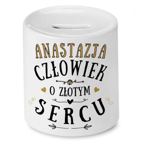Skarbonka Dla Anastazji na Urodziny na Prezent z Nadrukiem ze Zdjęciem
