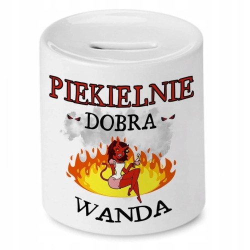 Skarbonka Dla Wandy na Urodziny Idealny Prezent z Nadrukiem ze Zdjęciem