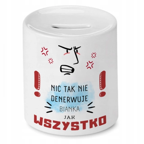 Skarbonka Dla Bianki na Urodziny Idealny Prezent z Nadrukiem ze Zdjęciem