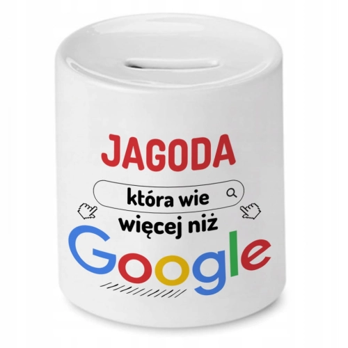 Skarbonka Dla Jagody na Urodziny Idealny Prezent z Nadrukiem ze Zdjęciem