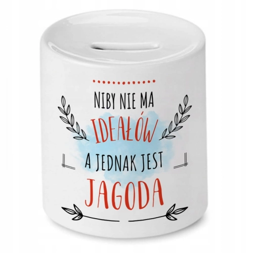 Skarbonka Dla Jagody na Urodziny Idealny Prezent z Nadrukiem ze Zdjęciem