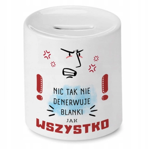 Skarbonka Dla Blanki na Urodziny na Prezent z Nadrukiem ze Zdjęciem