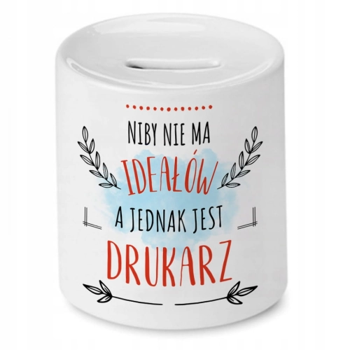 Skarbonka Dla Drukarza na Urodziny Prezent z Nadrukiem ze Zdjęciem