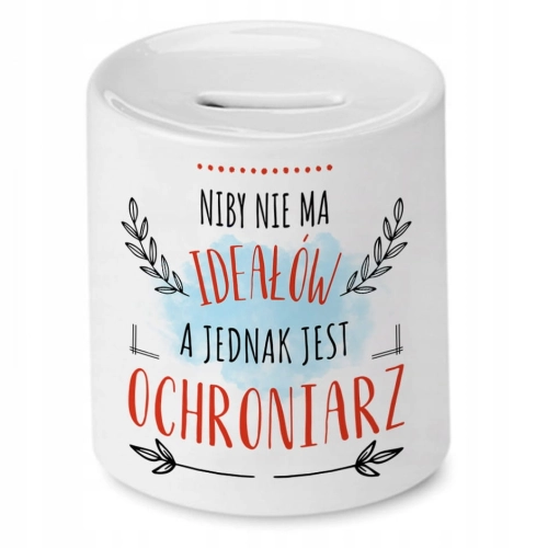 Skarbonka Dla Ochroniarza na Urodziny na Prezent z Nadrukiem ze Zdjęciem