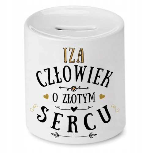 Skarbonka Dla Izy Izabelli Urodziny na Prezent z Nadrukiem ze Zdjęciem