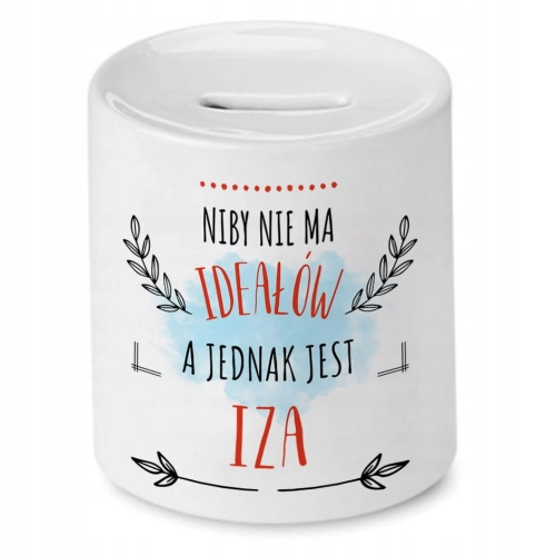 Skarbonka Dla Izy Izabelli Urodziny na Prezent z Nadrukiem ze Zdjęciem