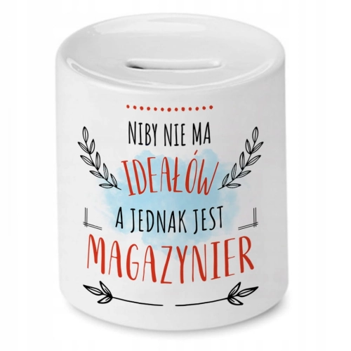 Skarbonka Dla Magazyniera na Urodziny na Prezent z Nadrukiem ze Zdjęciem