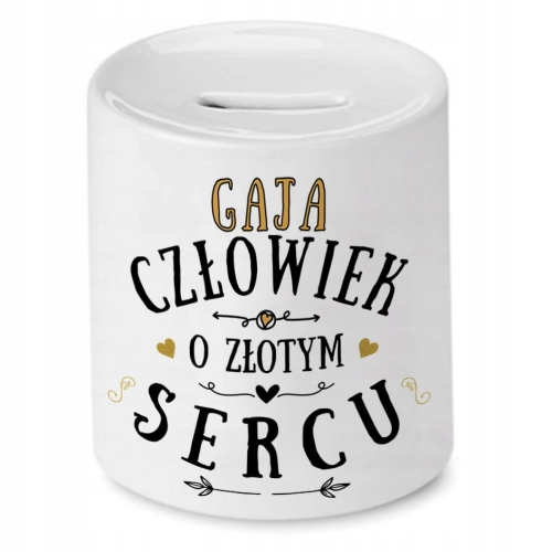 Skarbonka Dla Gai na Urodziny na Prezent z Nadrukiem ze Zdjęciem