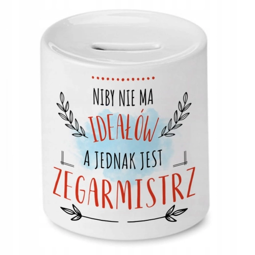 Skarbonka Dla Zegarmistrza na Urodziny Prezent z Nadrukiem ze Zdjęciem