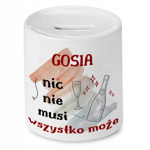 Skarbonka Dla Gosi na Urodziny na Prezent z Nadrukiem ze Zdjęciem