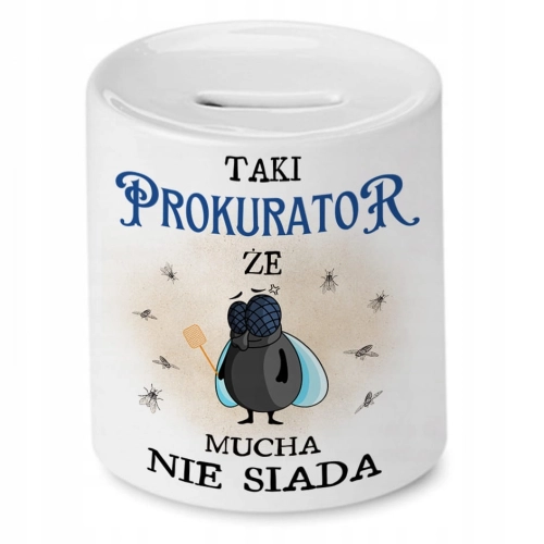 Skarbonka Dla Prokuratora na Urodziny Prezent z Nadrukiem ze Zdjęciem