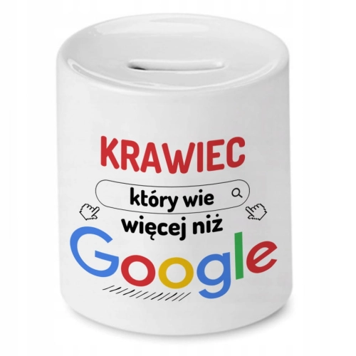 Skarbonka Dla Krawca na Urodziny Imieniny Prezent z Nadrukiem ze Zdjęciem